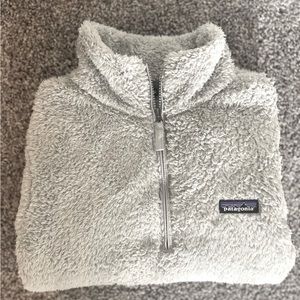 Unisex Grey Fleece Patagonia quarter zip Size Large